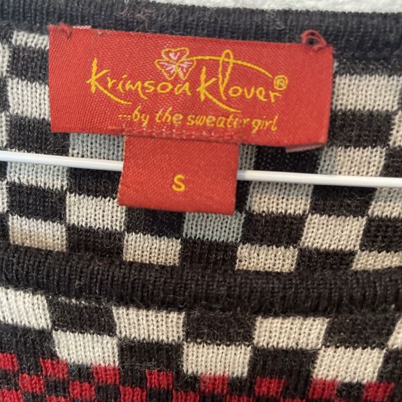 Krimson Clover 100% Merino Wool Dress S Nordic Fair Isle Apres Ski Slope Style - Picture 2 of 4